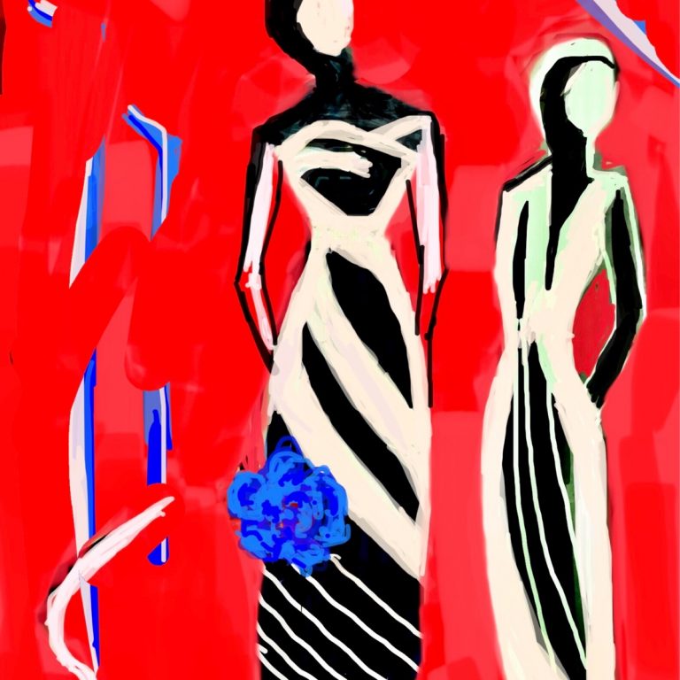 „ blue roses „ 90 x 140 | 2023