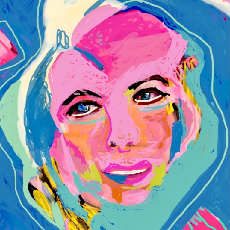 „ think pink thoughts „ 60 x 60 | 2023