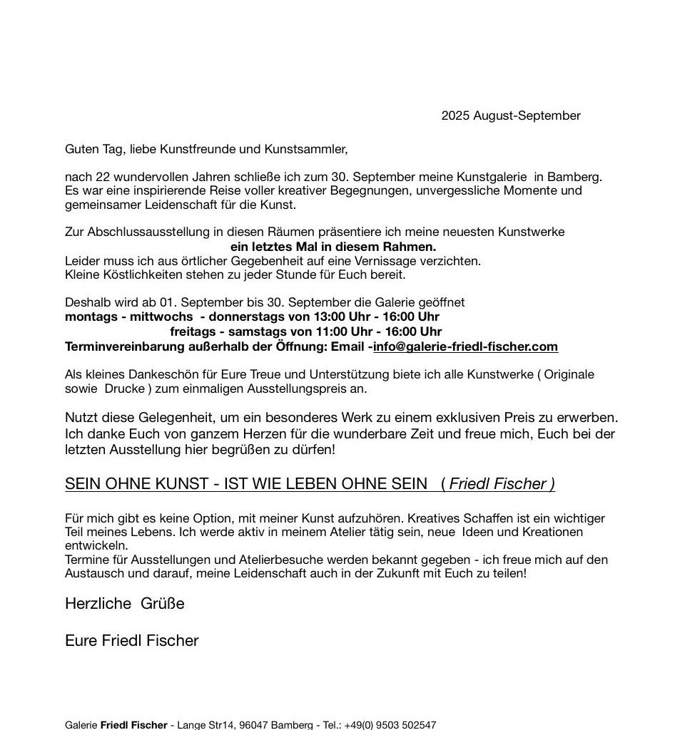 Galerie Friedl Fischer